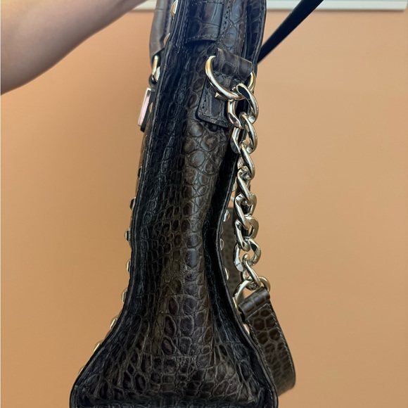 Michael Kors Vintage Croc Embossed Hilton Tote - Picture 10 of 16